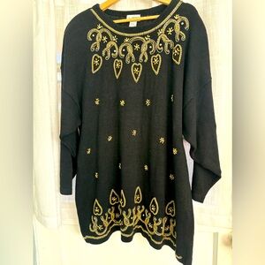NWT Women’s Plus Size Beaded Sweater